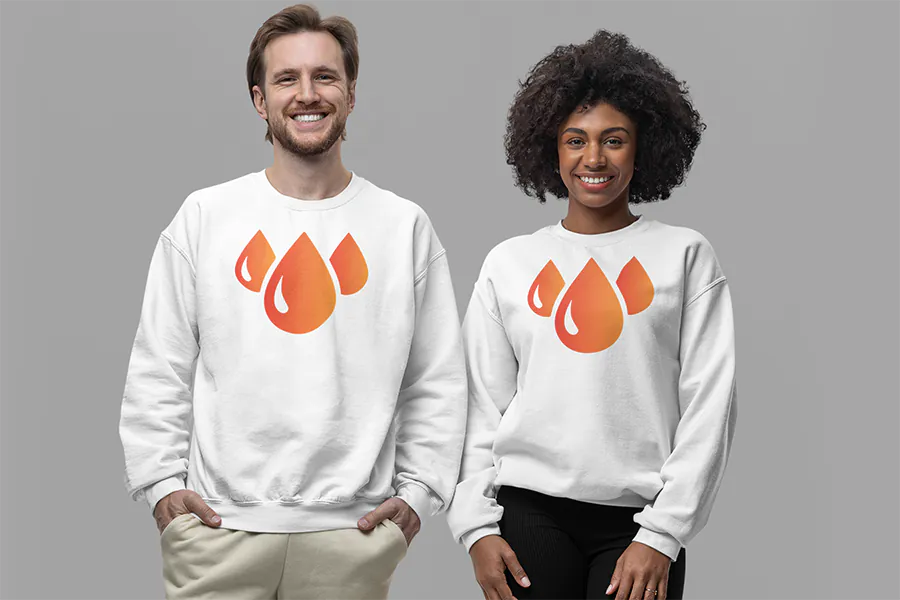gildan-sweatshirt-mockup-of-a-man-and-a-woman-standing-together-in-a-studio-m37701