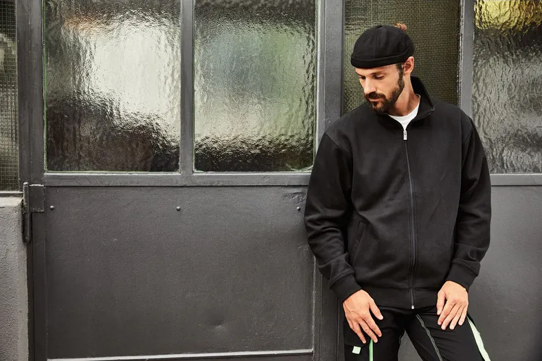 sweat-jacket-with-stand-up-collar-and-zip